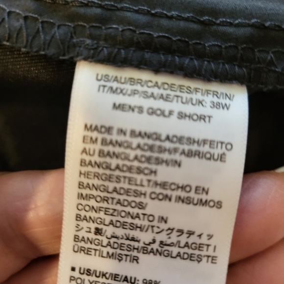 Amazon Essentials NWOT black slim golf shorts 38w - Picture 12 of 14